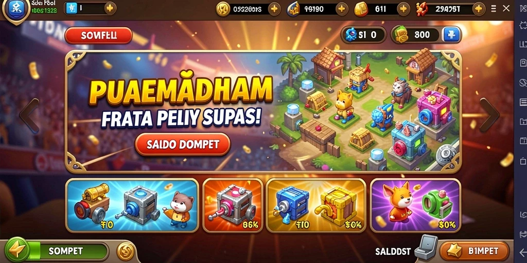 Grafis yang detail membuat pengalaman bermain semakin seru.