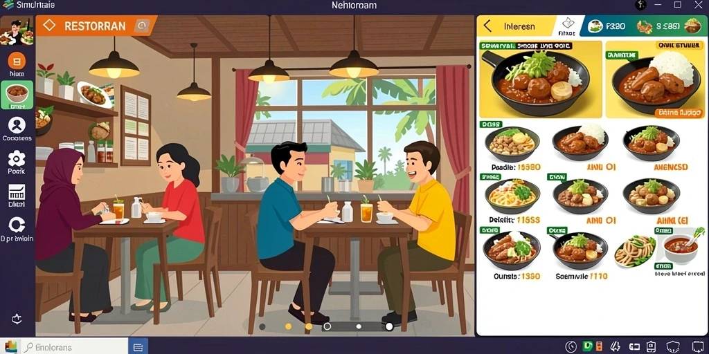 Skenario pertempuran yang menegangkan dan seru.