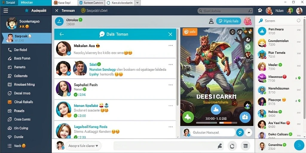 Screenshot dari aksi seru di level baru.